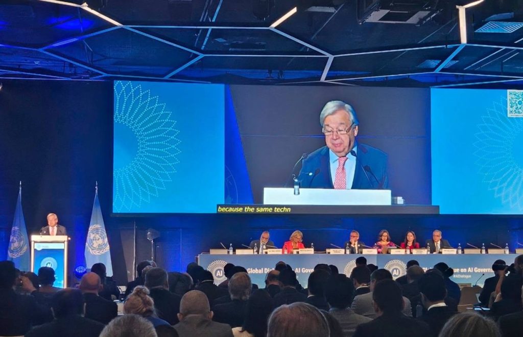 UN Global Dialogue on AI Governance participation photograph